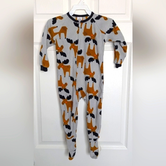 🎈Gerber Fleece Mouse One Piece Pyjamas/Sleepers/Feeties - Size 2T - Picture 1 of 9